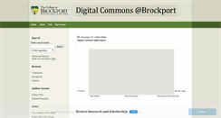 Desktop Screenshot of digitalcommons.brockport.edu