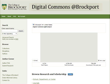 Tablet Screenshot of digitalcommons.brockport.edu